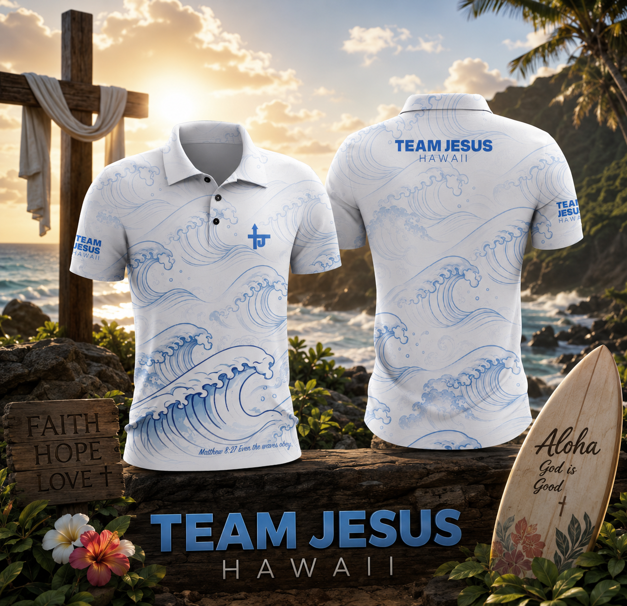 Team Jesus Hawaii Polo