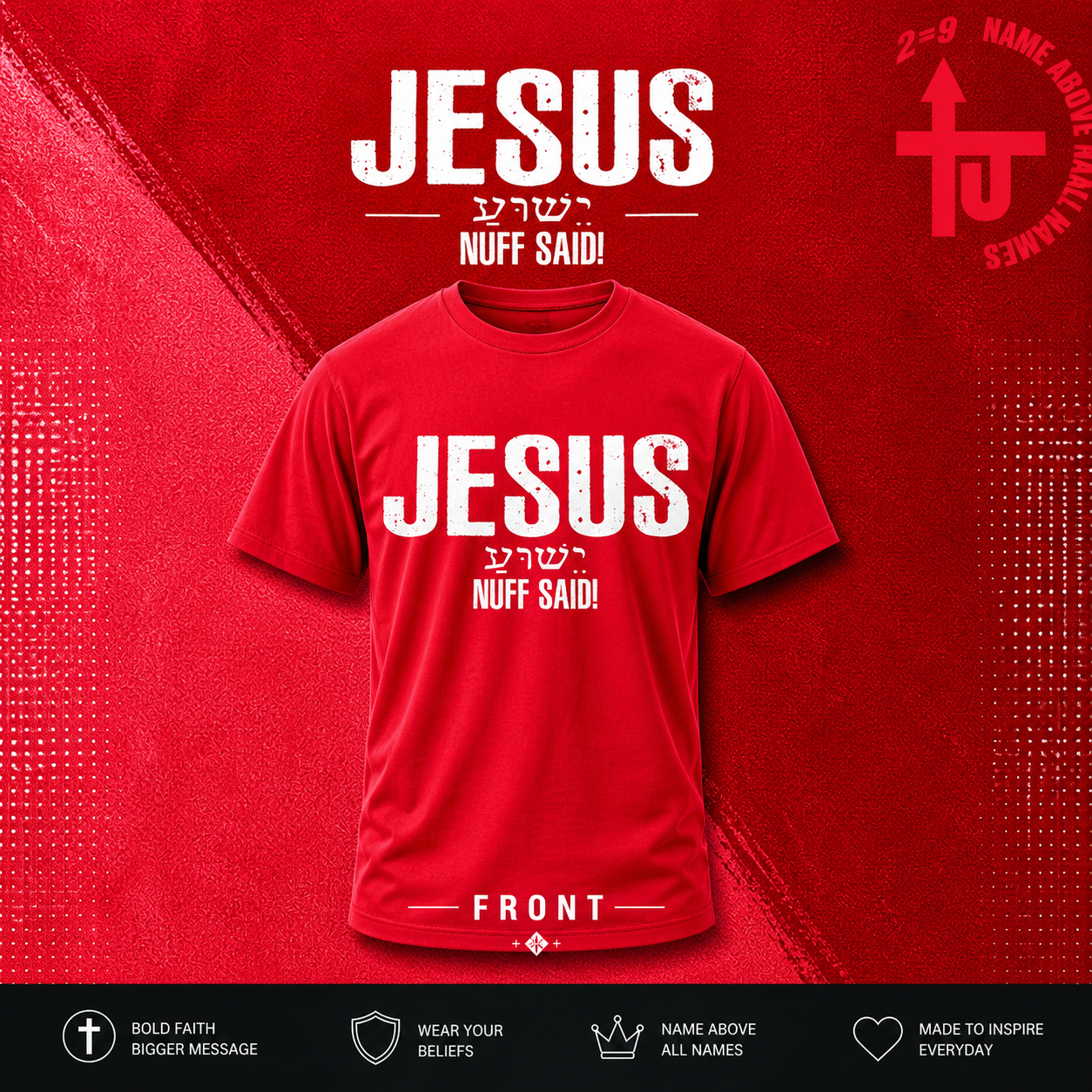 Jesus Nuff Said T-Shirt (Red)